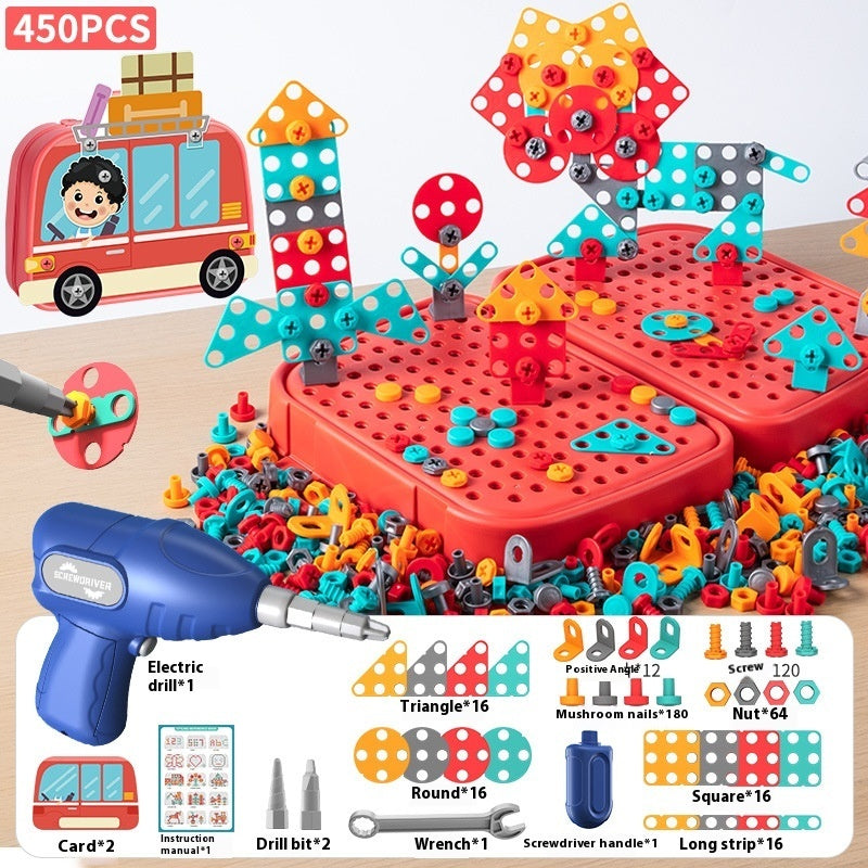 Children Screw Puzzle Toy Assembled Electric