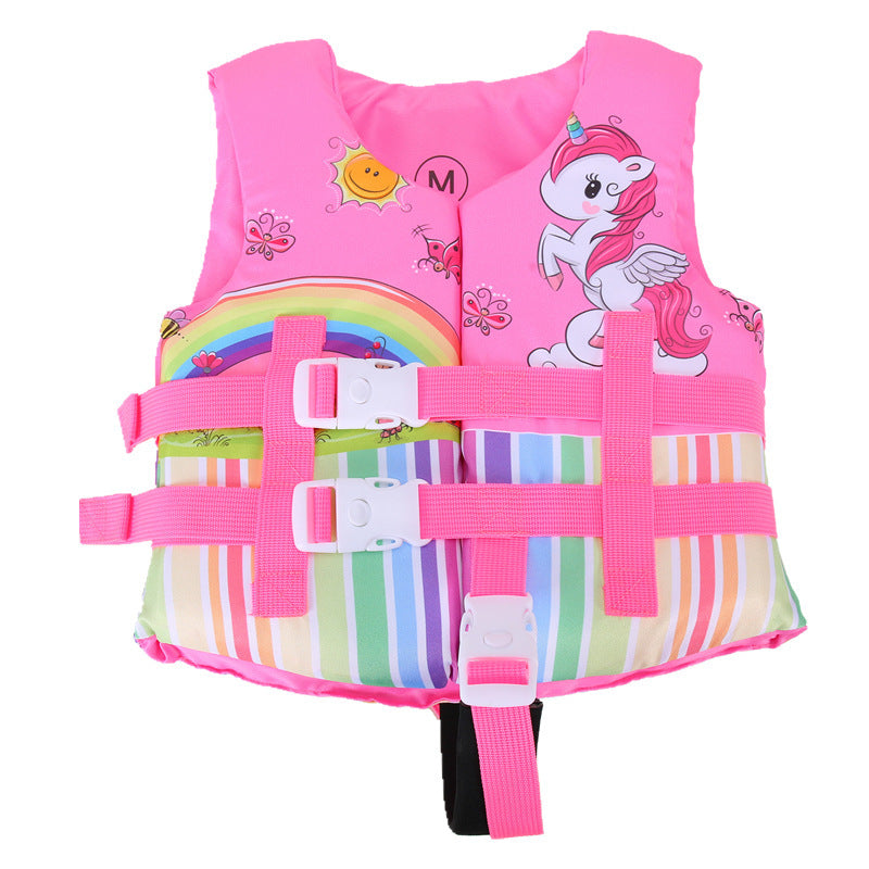 Kids Life Vest Floating Girls Jacket Boy Swimsuit Sunscreen Floating Power Swimming Pool