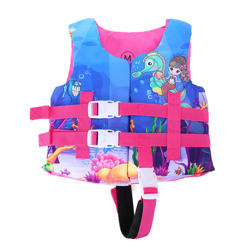 Kids Life Vest Floating Girls Jacket Boy Swimsuit Sunscreen Floating Power Swimming Pool