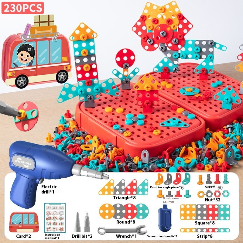 Children Screw Puzzle Toy Assembled Electric