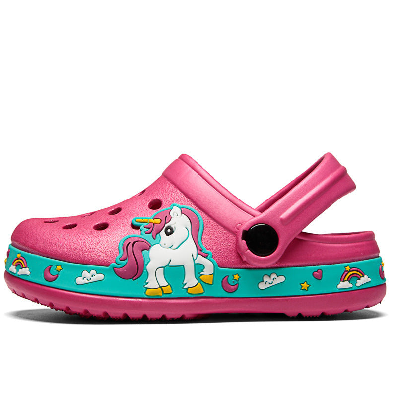 2-6y Kids Summer Boys Girls Sandals Flat Heel Slippers