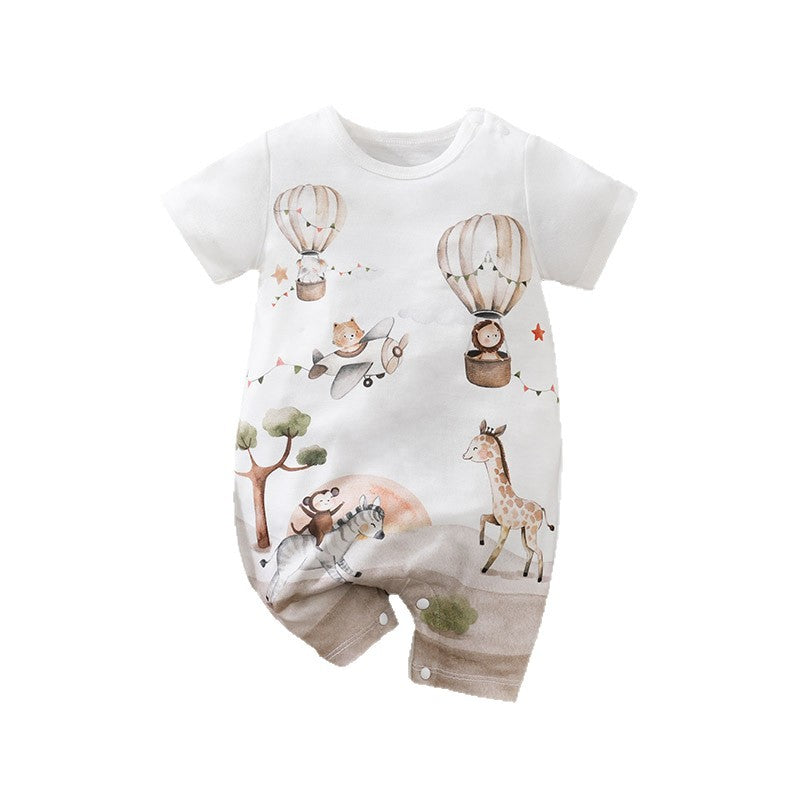 Summer Baby Jumpsuit Romper Thin Short Sleeve Newborn Clothes