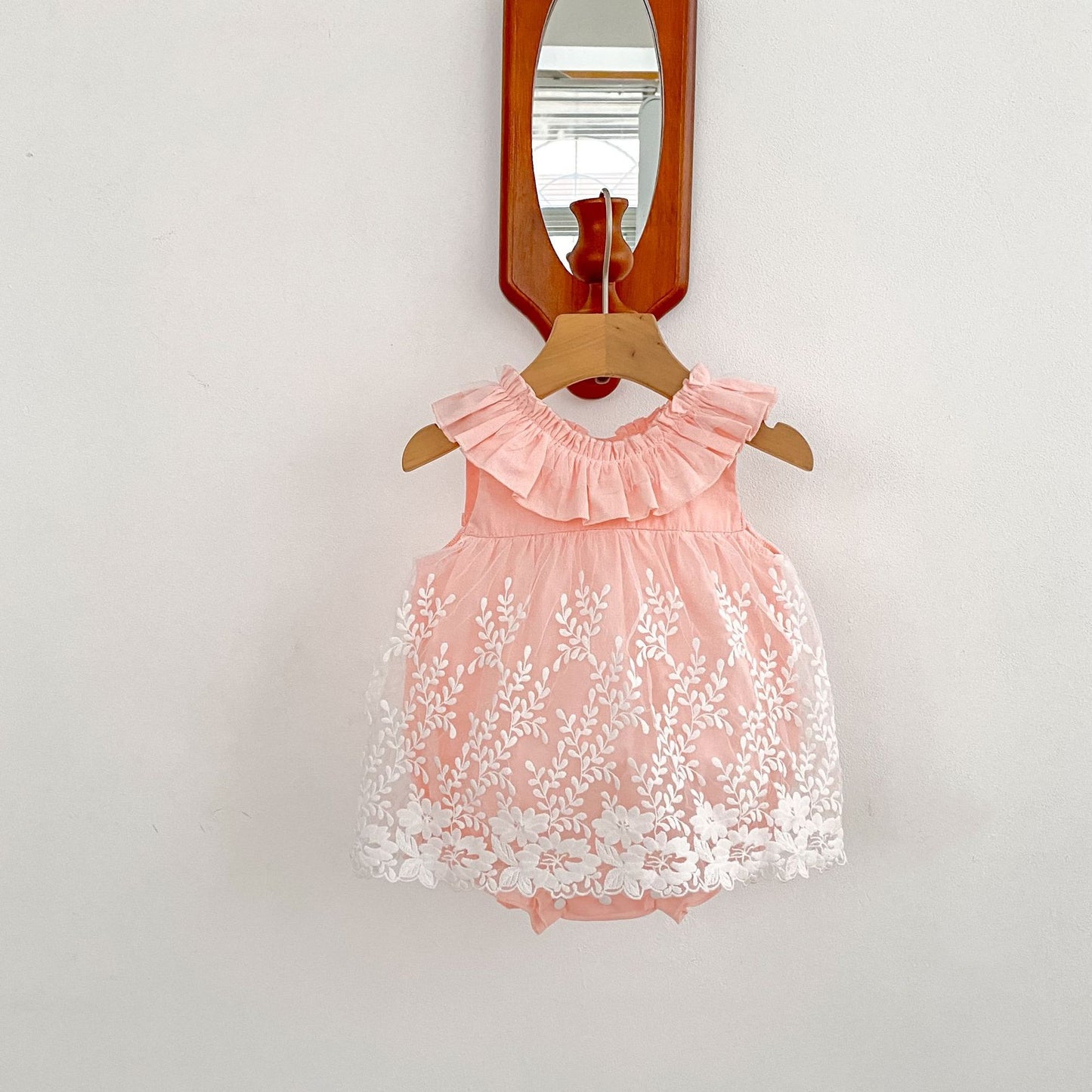 Baby Bodysuit Embroidered Soft Veil Jumpsuit
