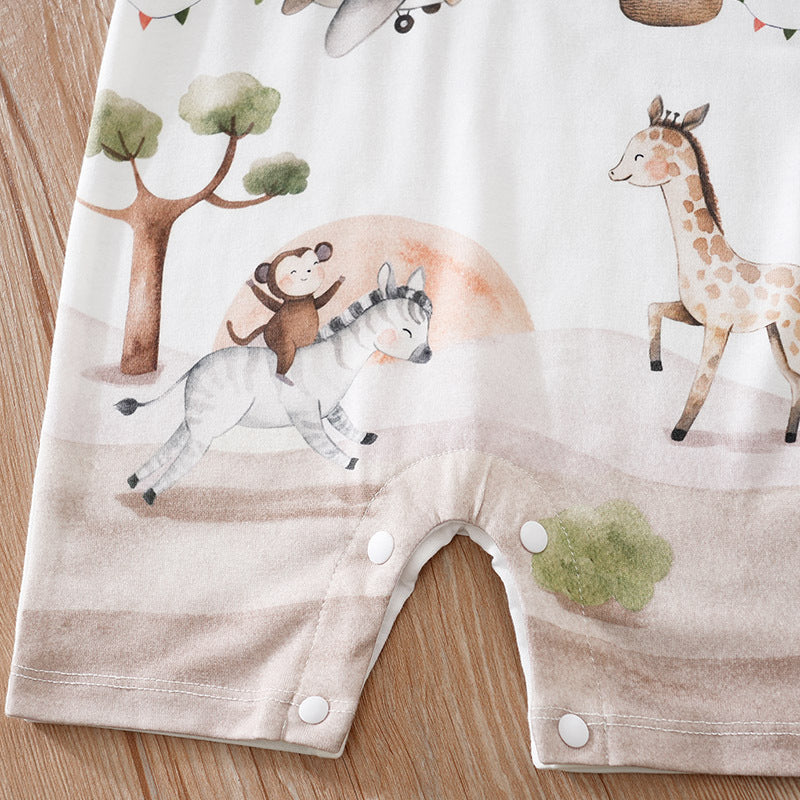Summer Baby Jumpsuit Romper Thin Short Sleeve Newborn Clothes