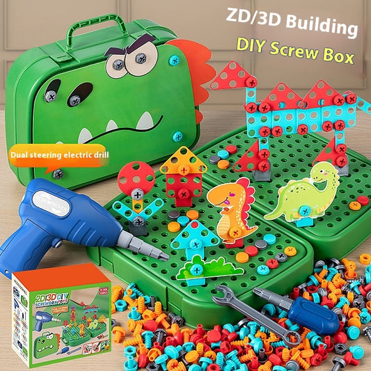 Children Screw Puzzle Toy Assembled Electric
