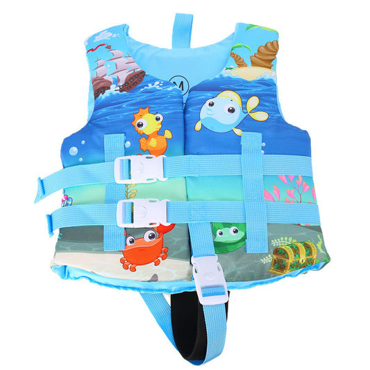 Kids Life Vest Floating Girls Jacket Boy Swimsuit Sunscreen Floating Power Swimming Pool