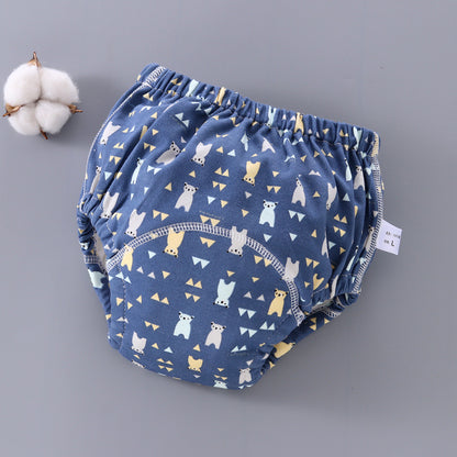 Baby Training Pants Washable 6-layer Gauze Diaper Cover Learning